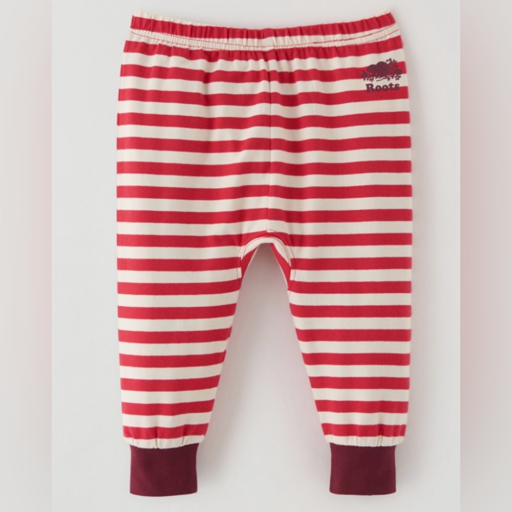 Roots. Baby’s First Pant. Jam Red. 6-12 Months